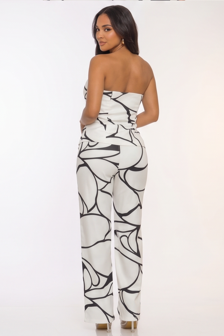VelouraAvenue Abstract Print Pant Set - Image 4