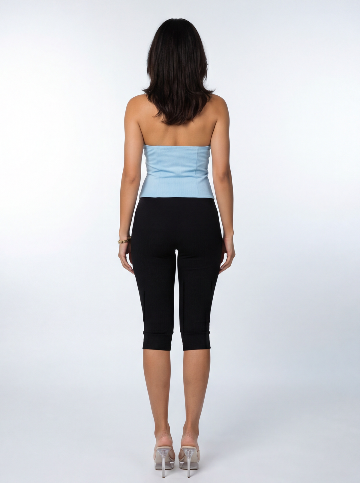 VelouraAvenue Buckle Trim Halter Top - Image 2