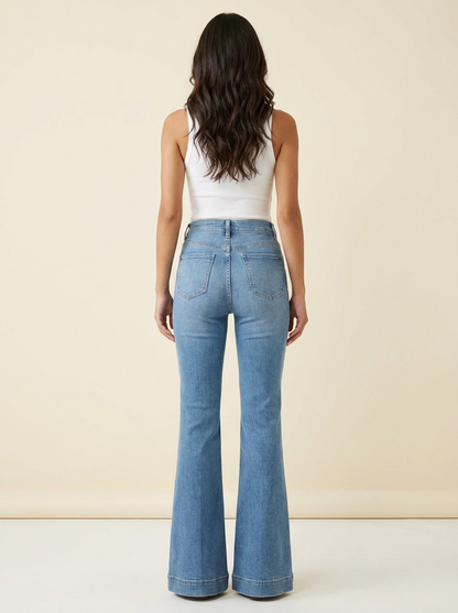 High Waist Flare Jeans - view 3