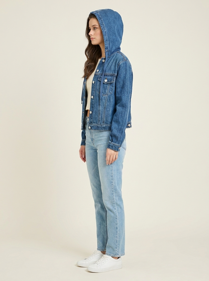 RISEN Hoodie Denim Jacket - Side