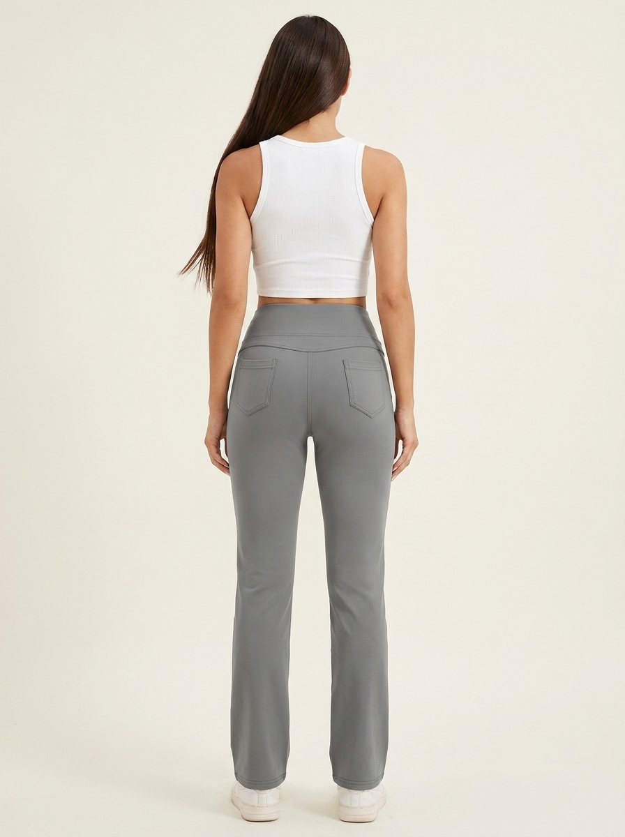 VelouraAvenue Pocket Active Pants - Gray - Image 3