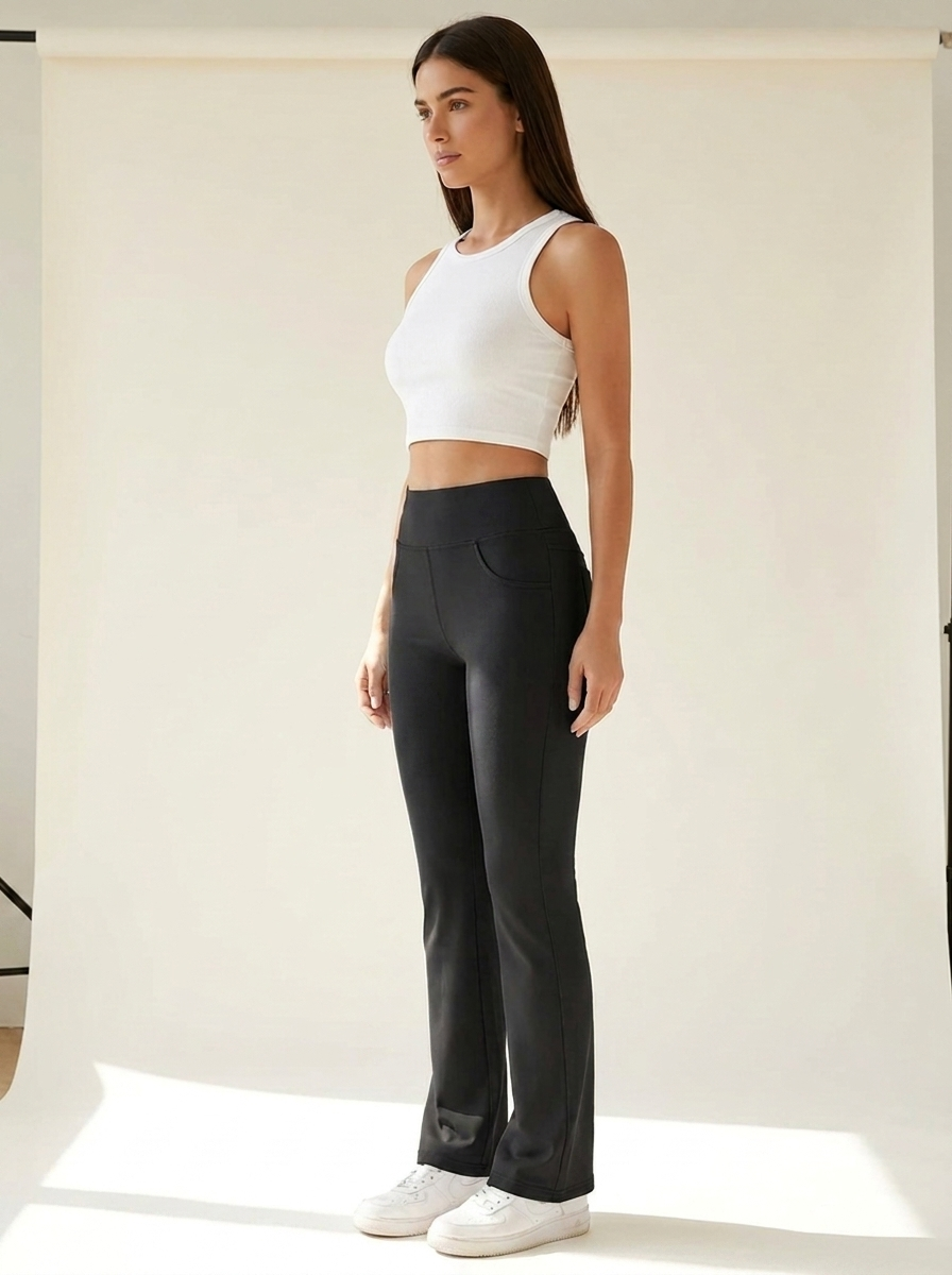 VelouraAvenue Pocket Active Pants - Black - Image 5