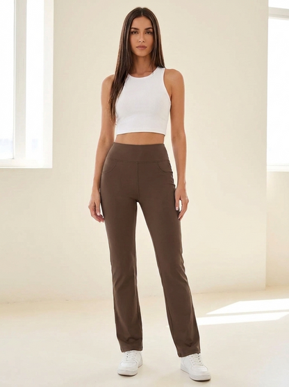 VelouraAvenue Pocket Active Pants - Brown - Image 10