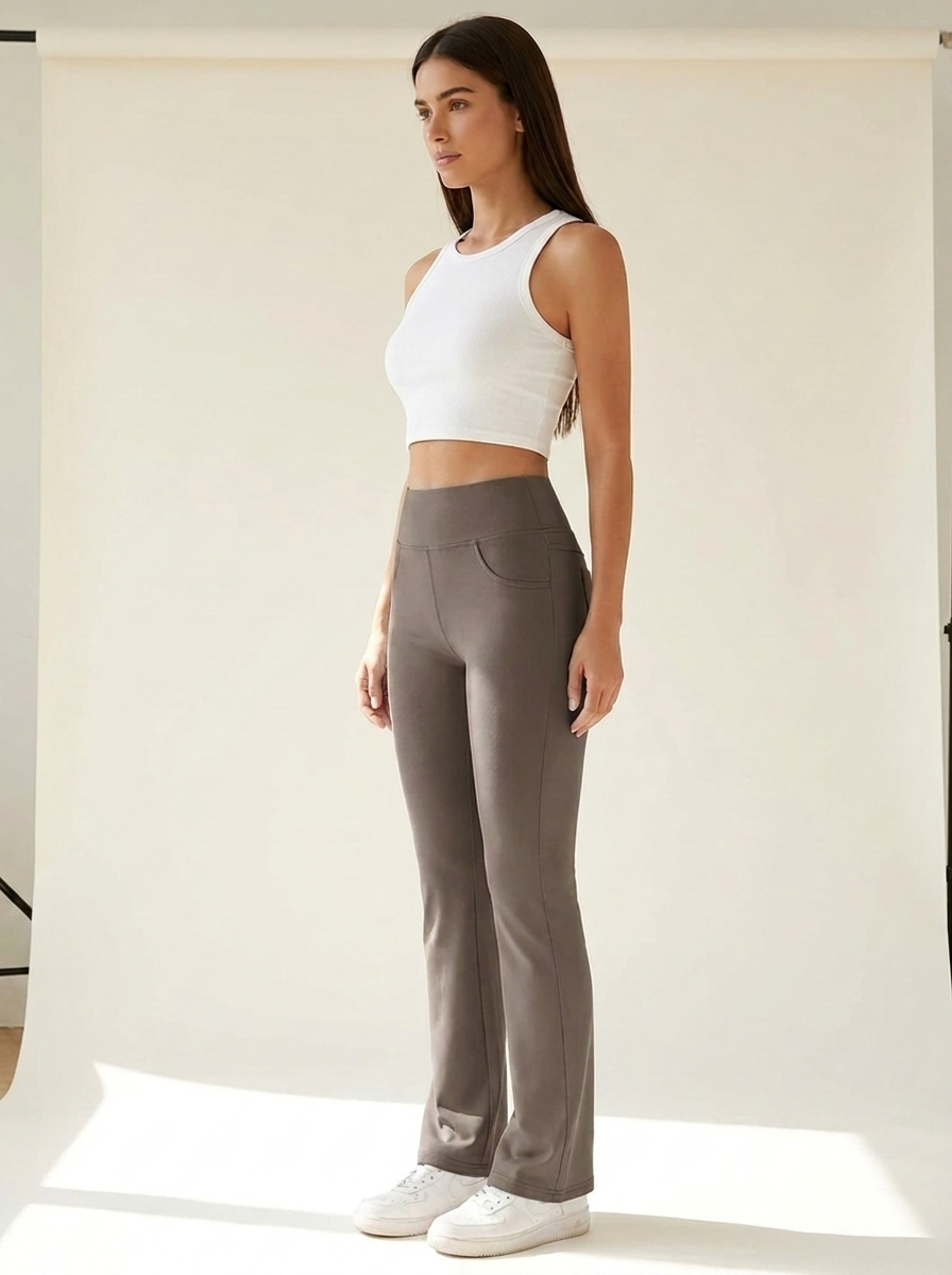 VelouraAvenue Pocket Active Pants - Camel - Image 8