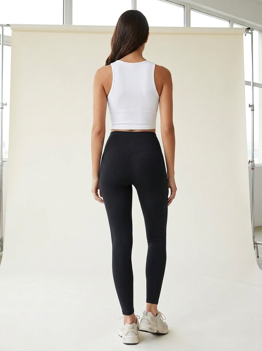 VelouraAvenue Skinny Active Pants - Black - Image 6