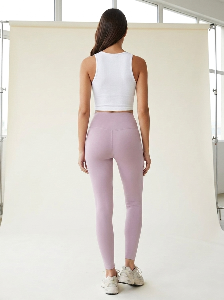 VelouraAvenue Skinny Active Pants - Blush Pink - Image 12