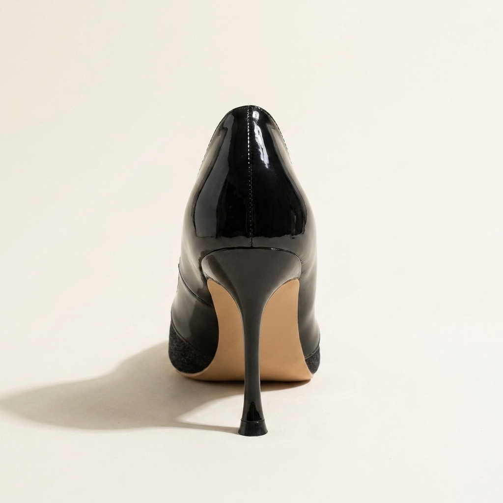 VelouraAvenue Point Toe Stiletto Pumps - Black - Back