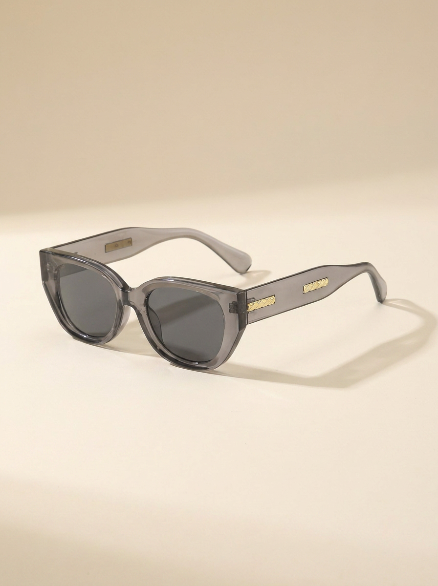VelouraAvenue Slim Cat-Eye Sunglasses - Gray - Image 4