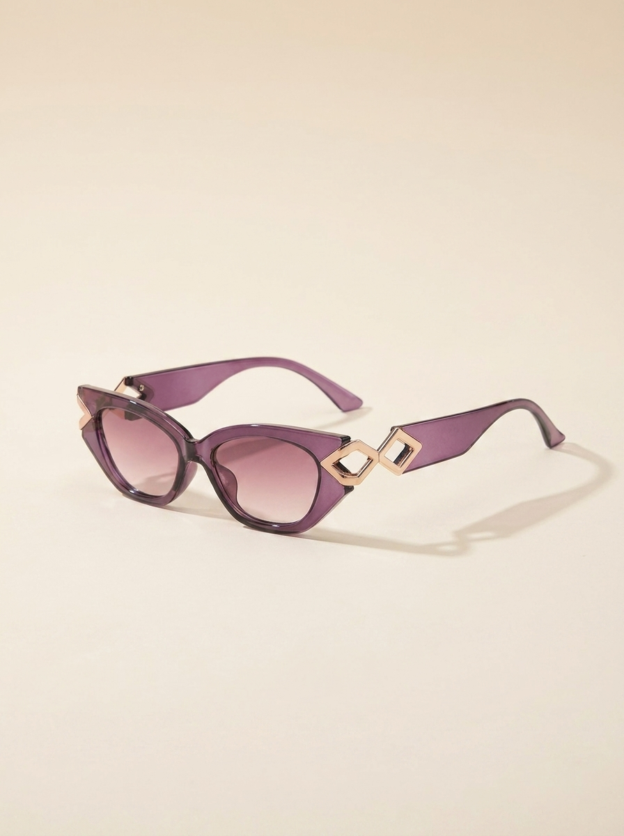 VelouraAvenue Cat-Eye Frame Sunglasses - Red-Violet - Image 4
