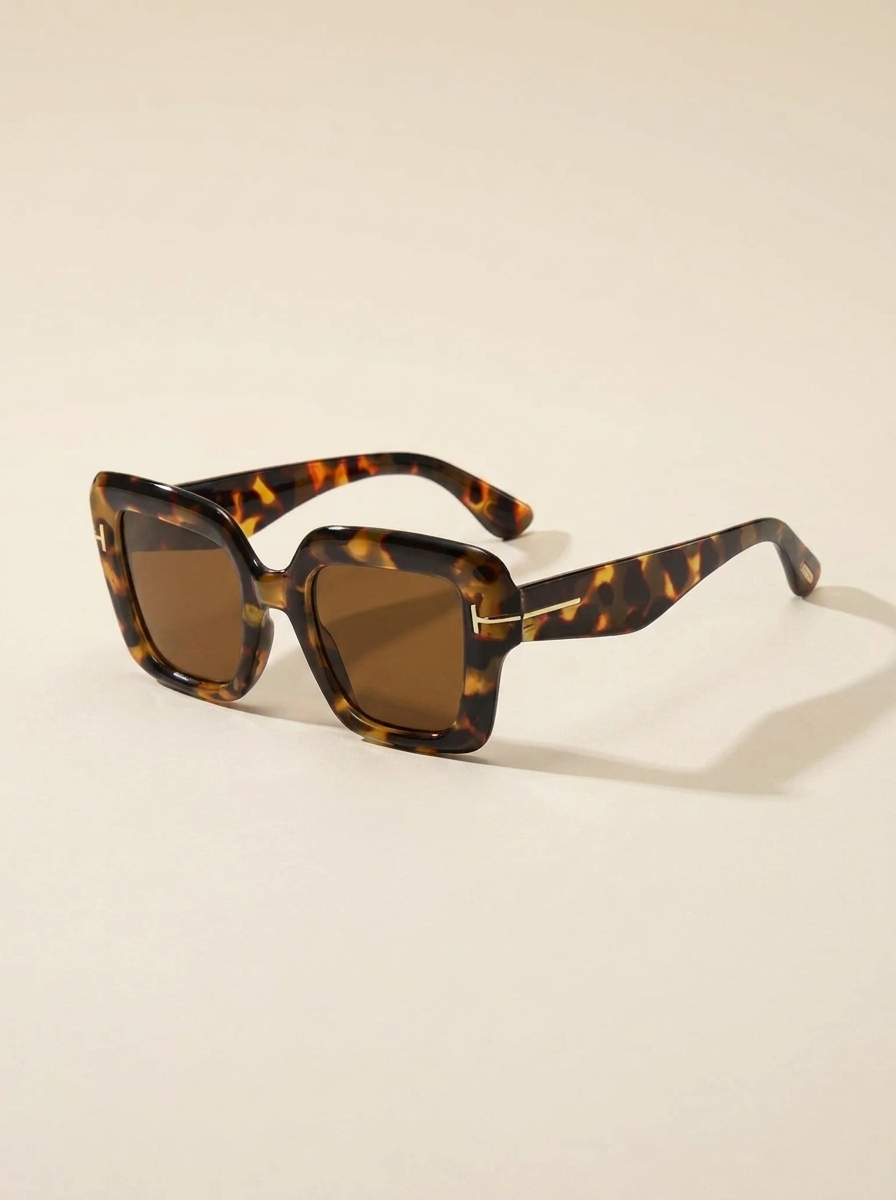VelouraAvenue Square Sunglasses - Brown - Image 3