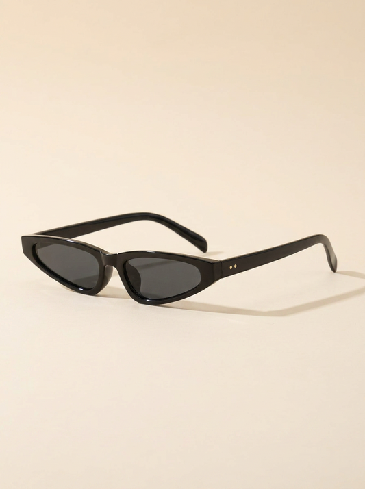 VelouraAvenue UV400 Cat-Eye Sunglasses - Black - Image 1