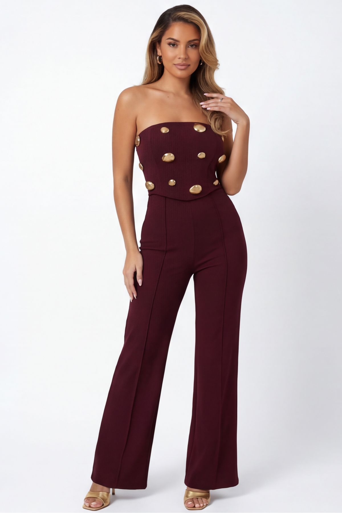 VelouraAvenue Mirrored Stone Jumpsuit - Image 1