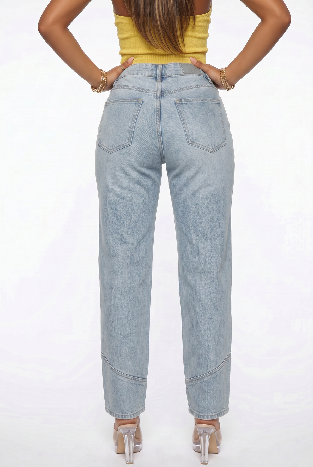 VelouraAvenue Piping Straight Leg Jeans - Image 5