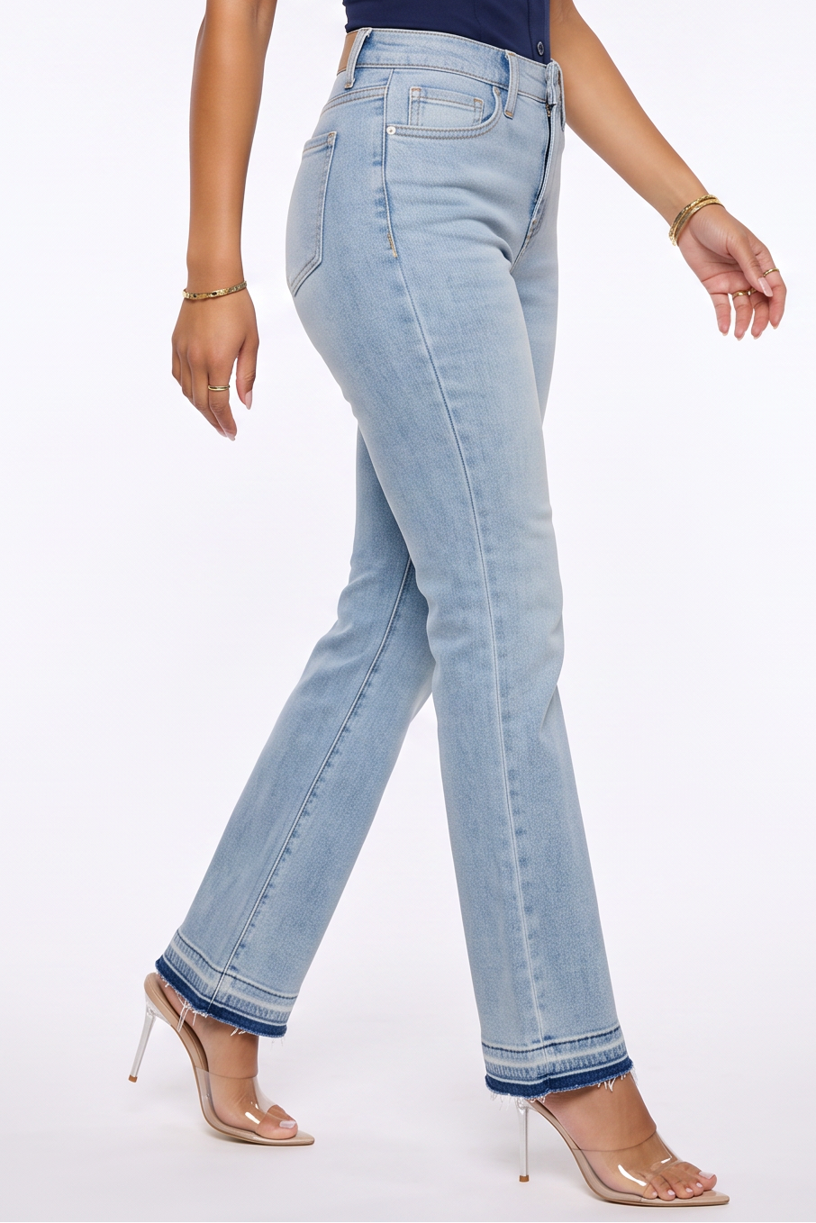 VelouraAvenue Released Hem Flare Jeans - Image 4