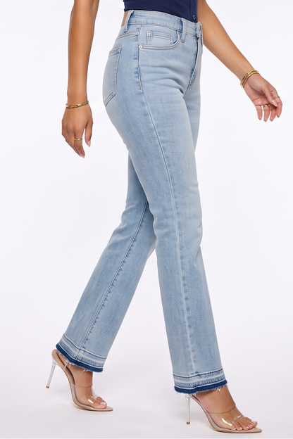VelouraAvenue Released Hem Flare Jeans - Image 4